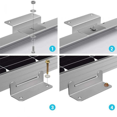install diagram for z bracket for solar panel